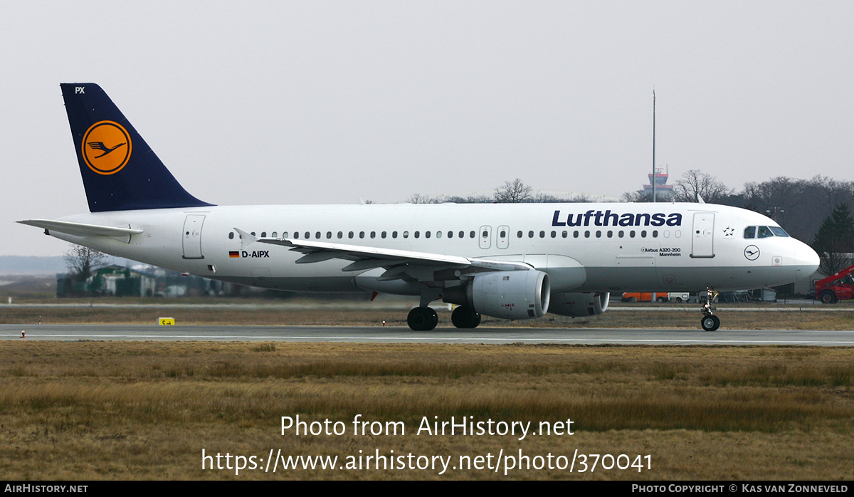 Aircraft Photo of D-AIPX | Airbus A320-211 | Lufthansa | AirHistory.net #370041