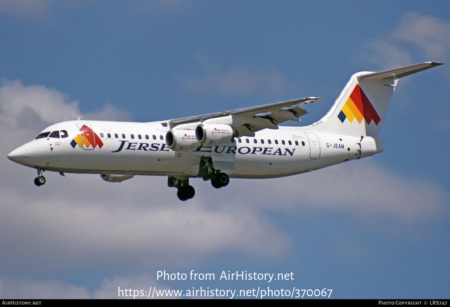 Aircraft Photo of G-JEAM | British Aerospace BAe-146-300 | Jersey European Airways | AirHistory.net #370067