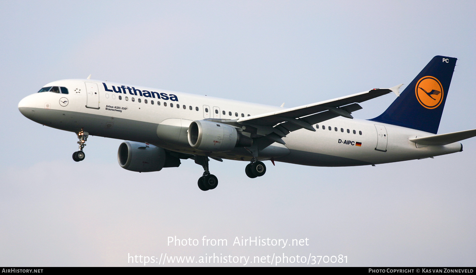 Aircraft Photo of D-AIPC | Airbus A320-211 | Lufthansa | AirHistory.net #370081