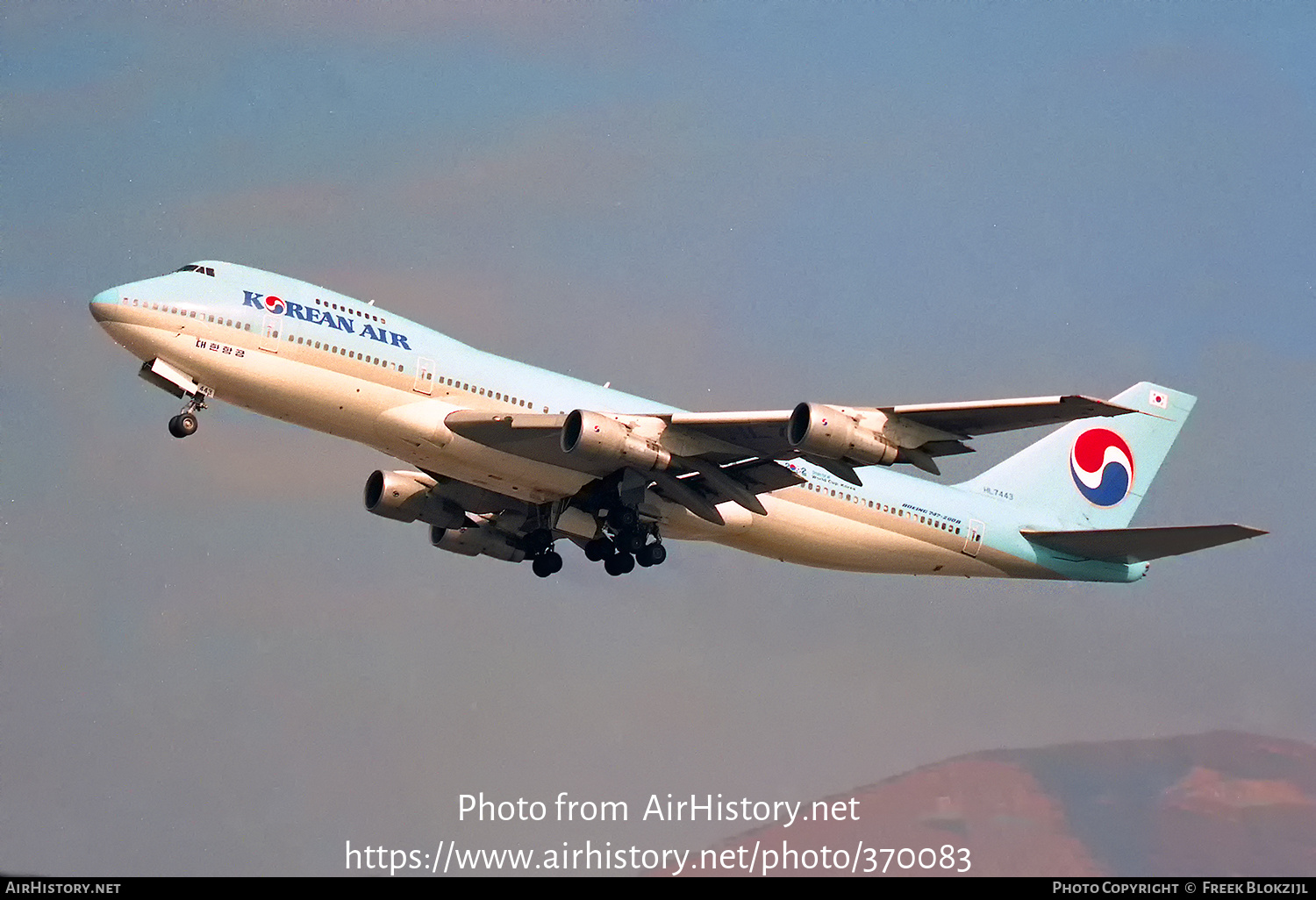 Aircraft Photo of HL7443 | Boeing 747-2B5B | Korean Air | AirHistory.net #370083