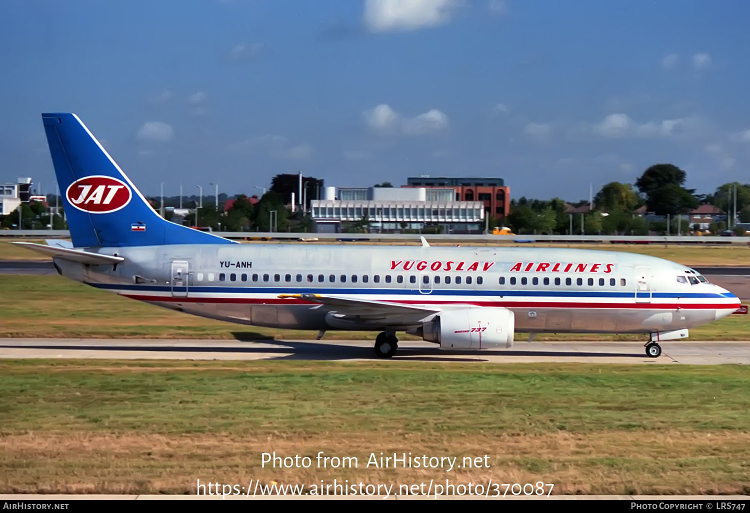 Aircraft Photo of YU-ANH | Boeing 737-3H9 | JAT Yugoslav Airlines - Jugoslovenski Aerotransport | AirHistory.net #370087