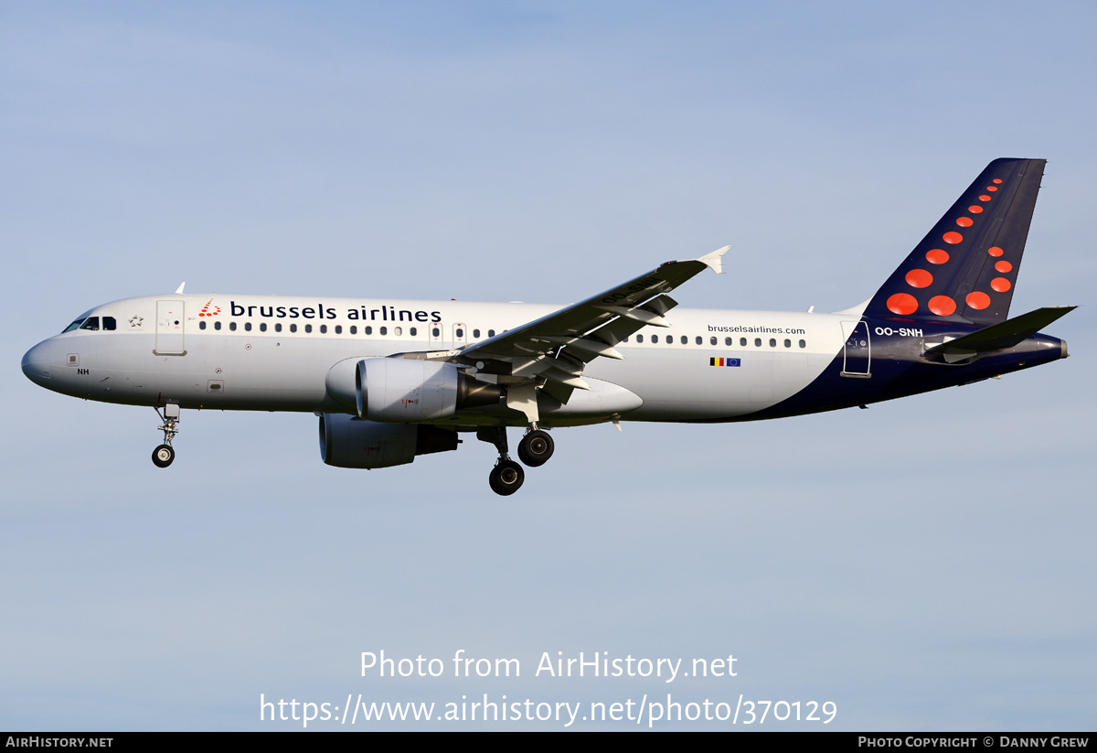 Aircraft Photo of OO-SNH | Airbus A320-214 | Brussels Airlines | AirHistory.net #370129