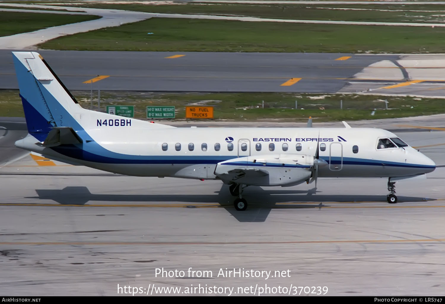 Aircraft Photo of N406BH | Saab-Fairchild SF-340A | Eastern Express | AirHistory.net #370239