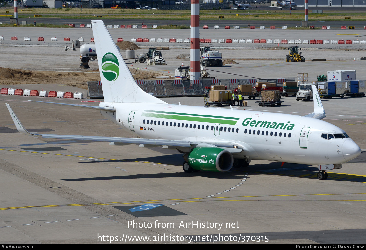 Aircraft Photo of D-AGEL | Boeing 737-75B | Germania | AirHistory.net #370315