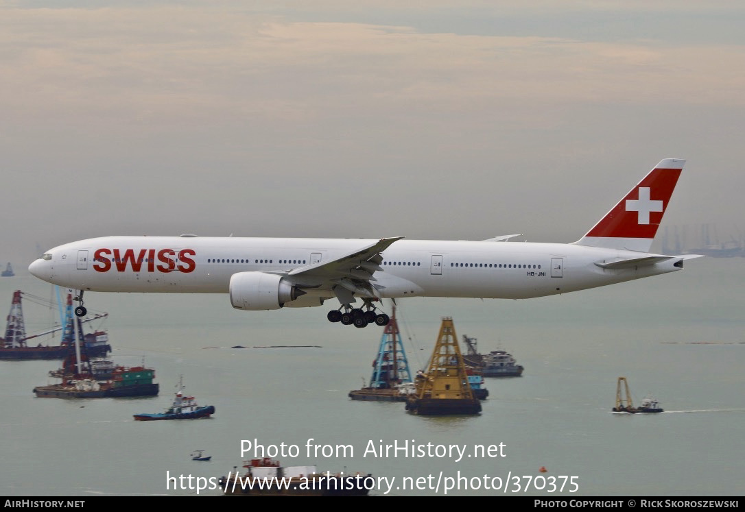 Aircraft Photo of HB-JNI | Boeing 777-300/ER | Swiss International Air Lines | AirHistory.net #370375