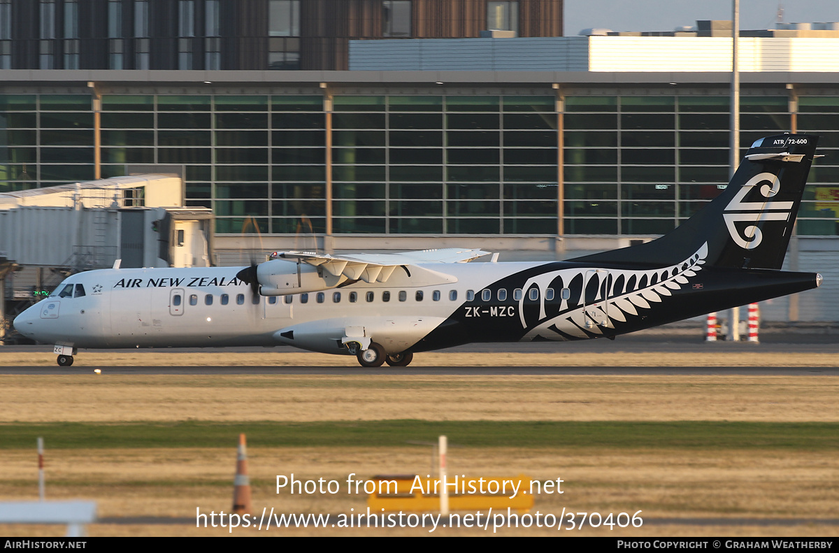 Aircraft Photo of ZK-MZC | ATR ATR-72-600 (ATR-72-212A) | Air New Zealand | AirHistory.net #370406