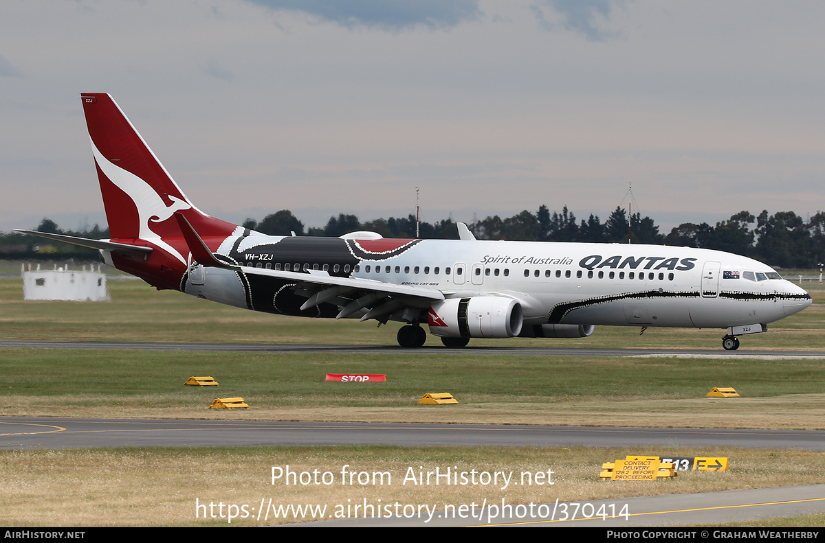 Aircraft Photo of VH-XZJ | Boeing 737-838 | Qantas | AirHistory.net #370414