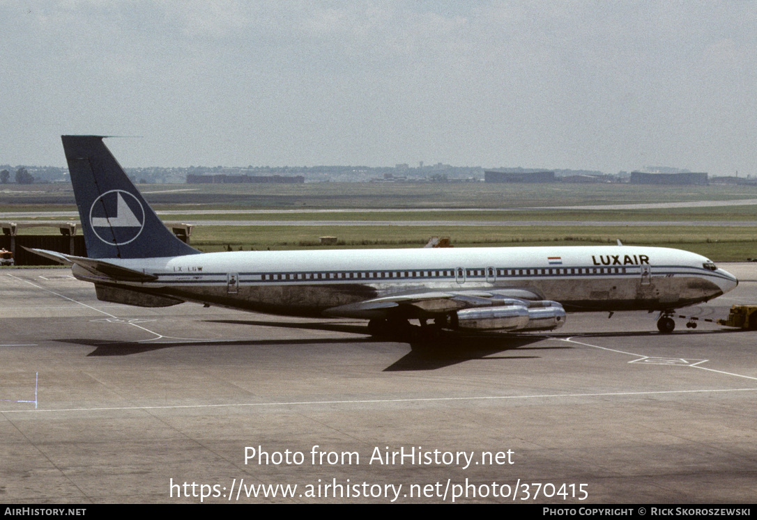 Aircraft Photo of LX-LGW | Boeing 707-344 | Luxair | AirHistory.net #370415