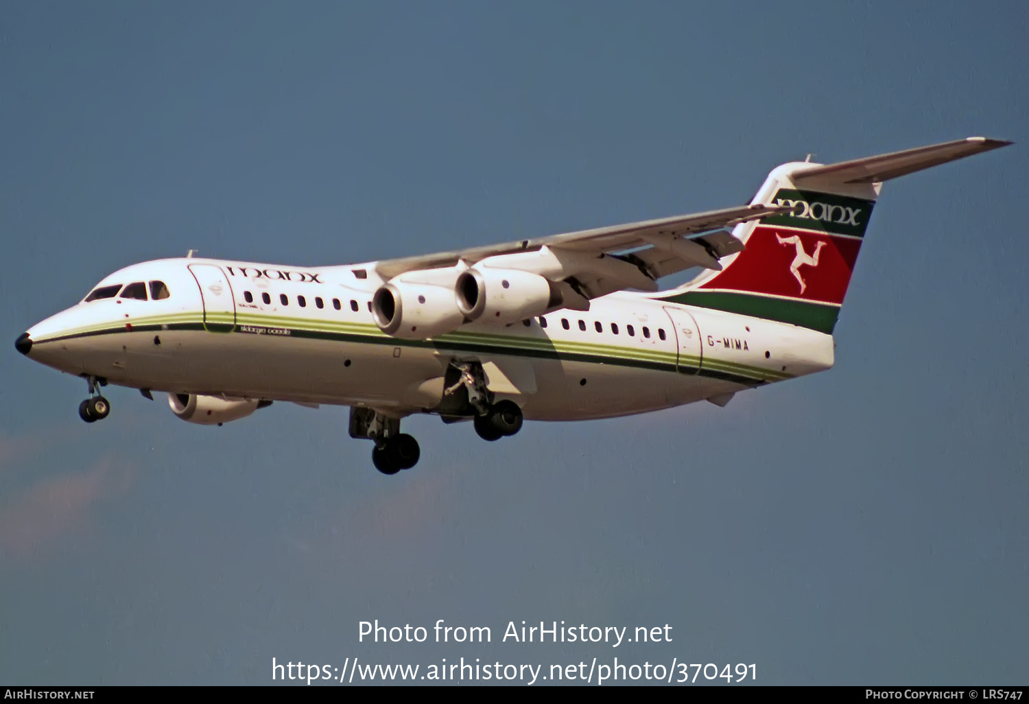 Aircraft Photo of G-MIMA | British Aerospace BAe-146-200 | Manx Airlines | AirHistory.net #370491