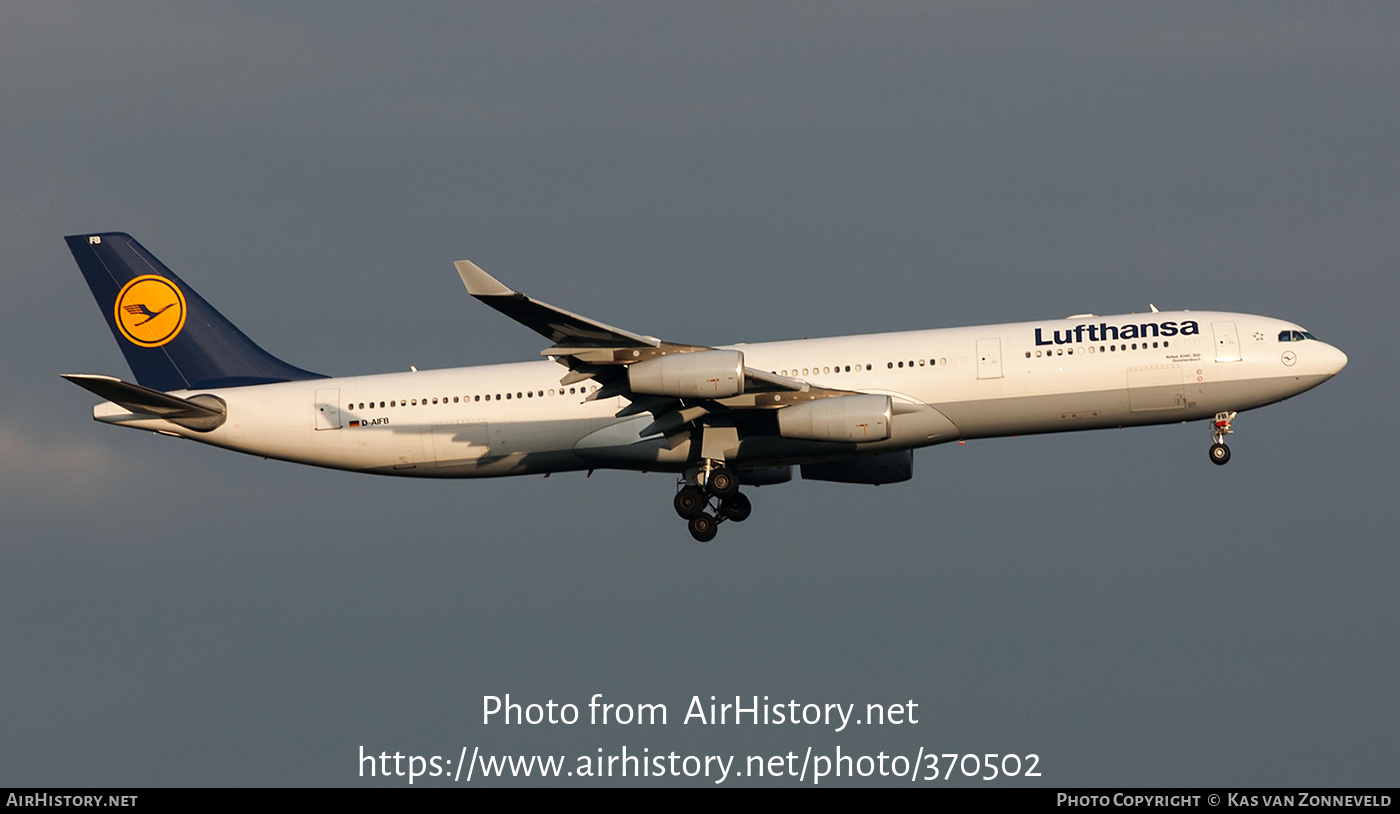 Aircraft Photo of D-AIFB | Airbus A340-313 | Lufthansa | AirHistory.net #370502