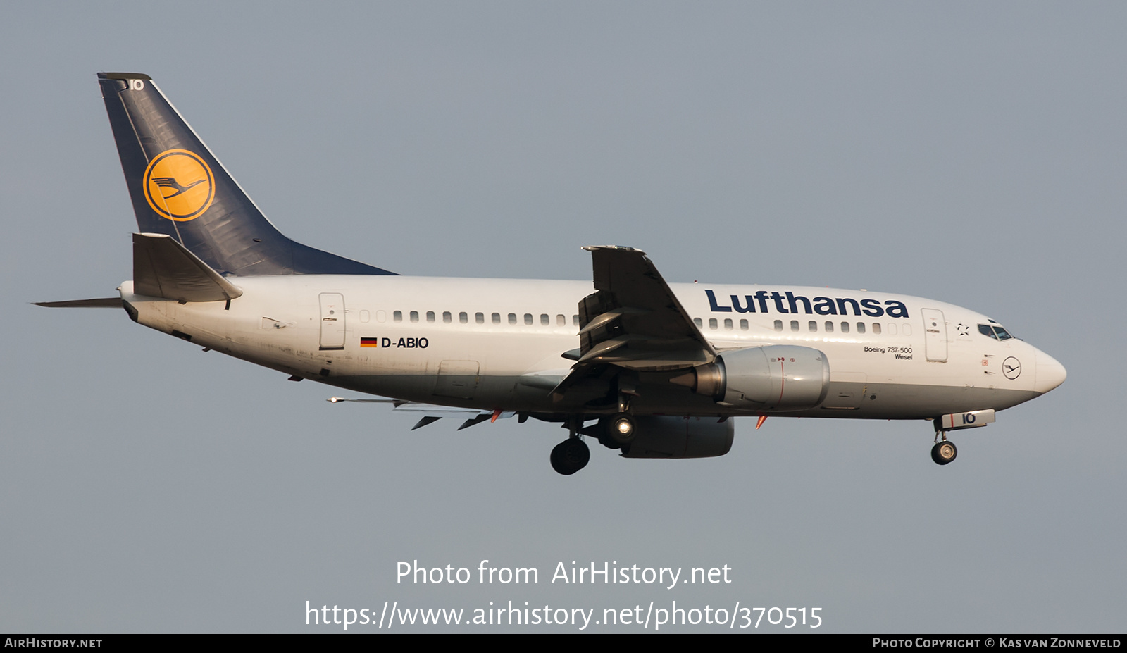 Aircraft Photo of D-ABIO | Boeing 737-530 | Lufthansa | AirHistory.net #370515