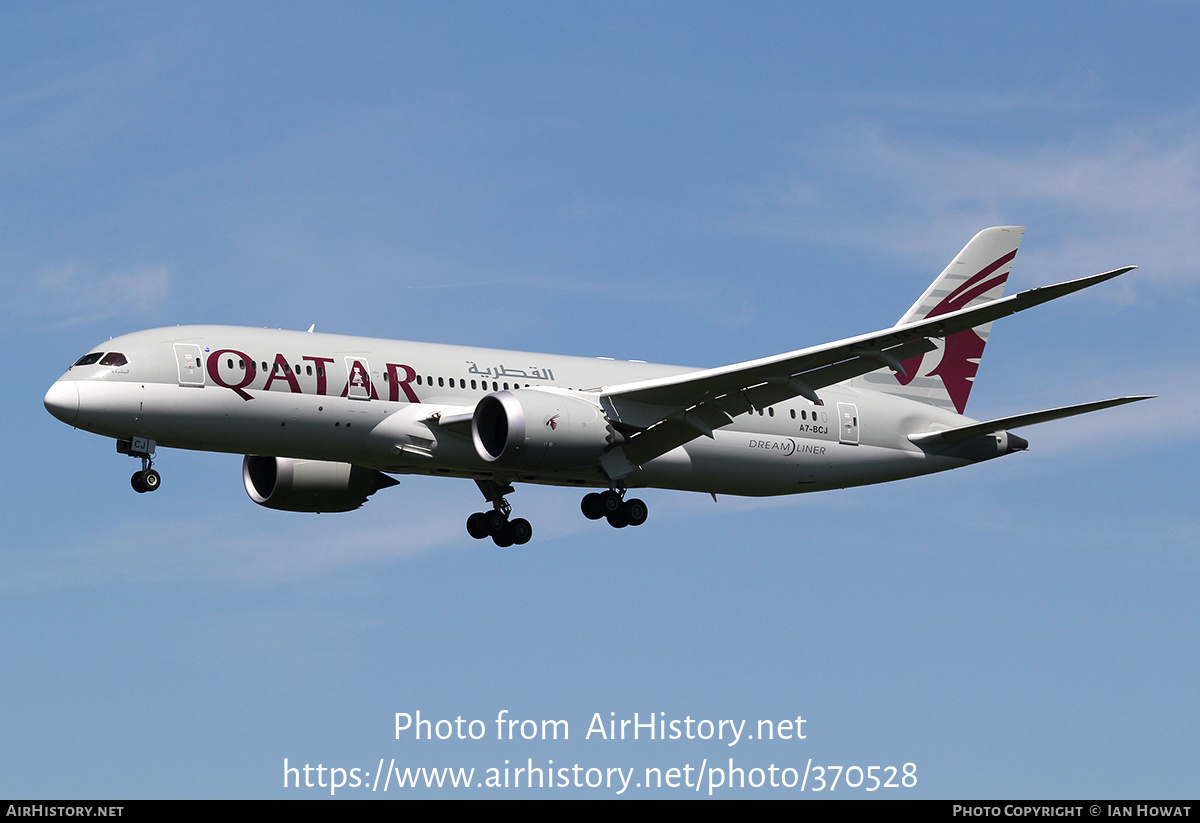 Aircraft Photo of A7-BCJ | Boeing 787-8 Dreamliner | Qatar Airways | AirHistory.net #370528