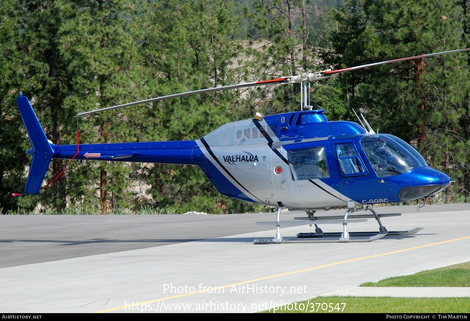 Aircraft Photo of C-GGRC | Bell 206B-3 JetRanger III | Valhalla Helicopters | AirHistory.net #370547