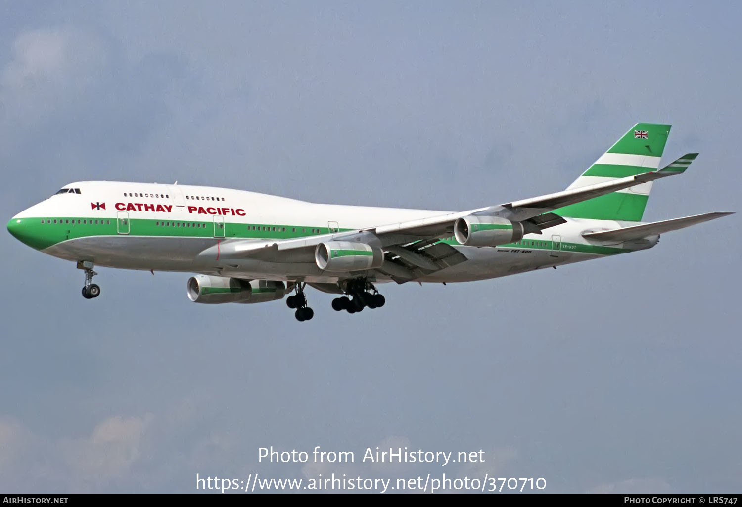 Aircraft Photo of VR-HOT | Boeing 747-467 | Cathay Pacific Airways | AirHistory.net #370710