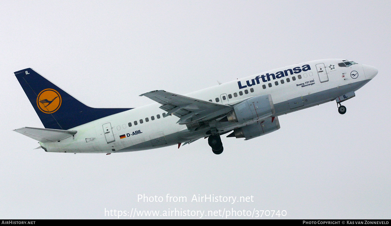 Aircraft Photo of D-ABIL | Boeing 737-530 | Lufthansa | AirHistory.net #370740