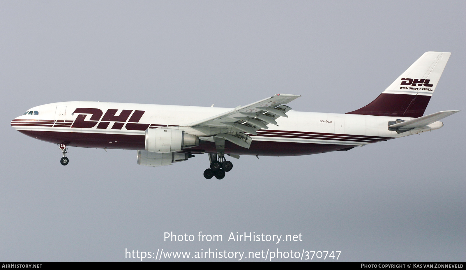 Aircraft Photo of OO-DLU | Airbus A300B4-203(F) | DHL Worldwide Express | AirHistory.net #370747