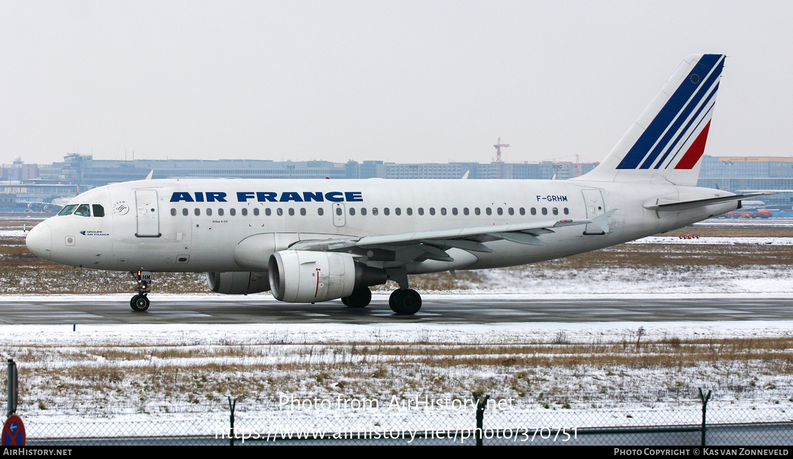 Aircraft Photo of F-GRHM | Airbus A319-111 | Air France | AirHistory.net #370751