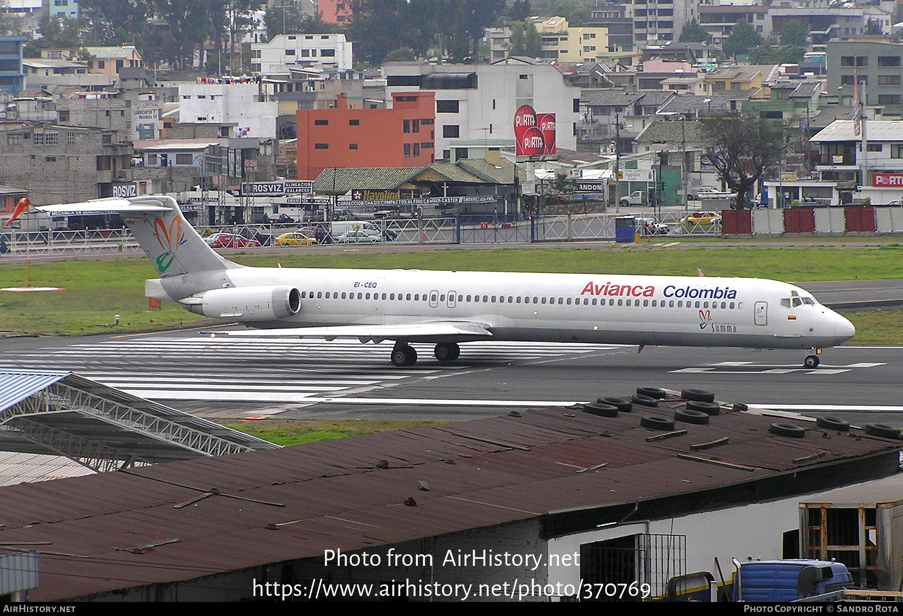 Aircraft Photo of EI-CEQ | McDonnell Douglas MD-83 (DC-9-83) | Avianca | AirHistory.net #370769