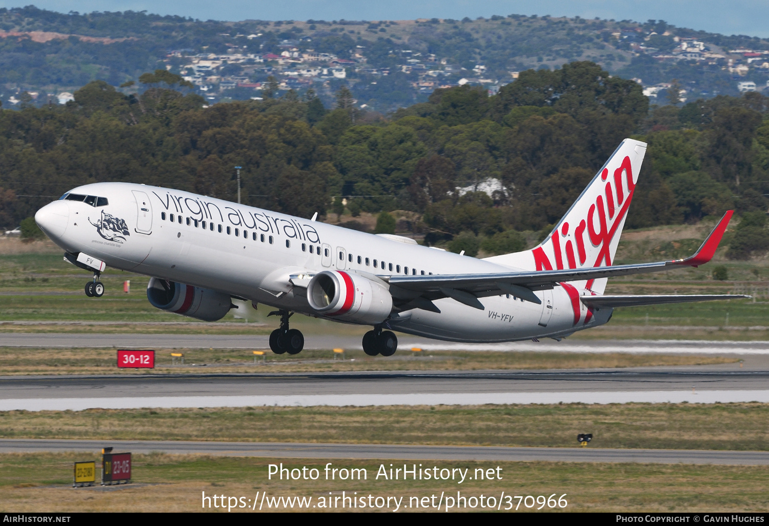 Aircraft Photo of VH-YFV | Boeing 737-8FE | Virgin Australia Airlines | AirHistory.net #370966