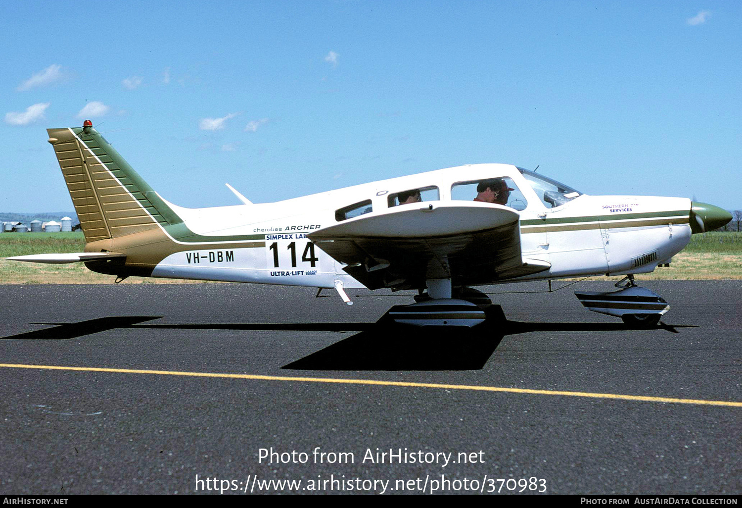 Aircraft Photo of VH-DBM | Piper PA-28-180 Cherokee Archer | AirHistory.net #370983