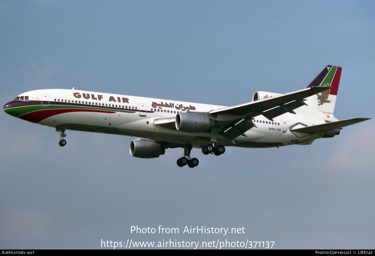 Aircraft Photo of A4O-TZ | Lockheed L-1011-385-1-15 TriStar 200 | Gulf Air | AirHistory.net #371137