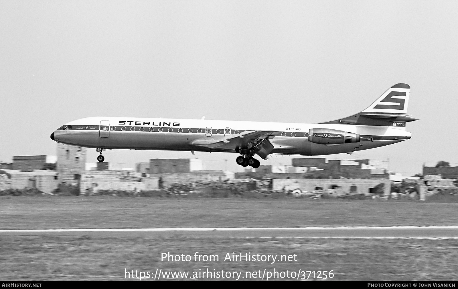 Aircraft Photo of OY-SAG | Aerospatiale SE-210 Caravelle 12 | Sterling Airways | AirHistory.net #371256