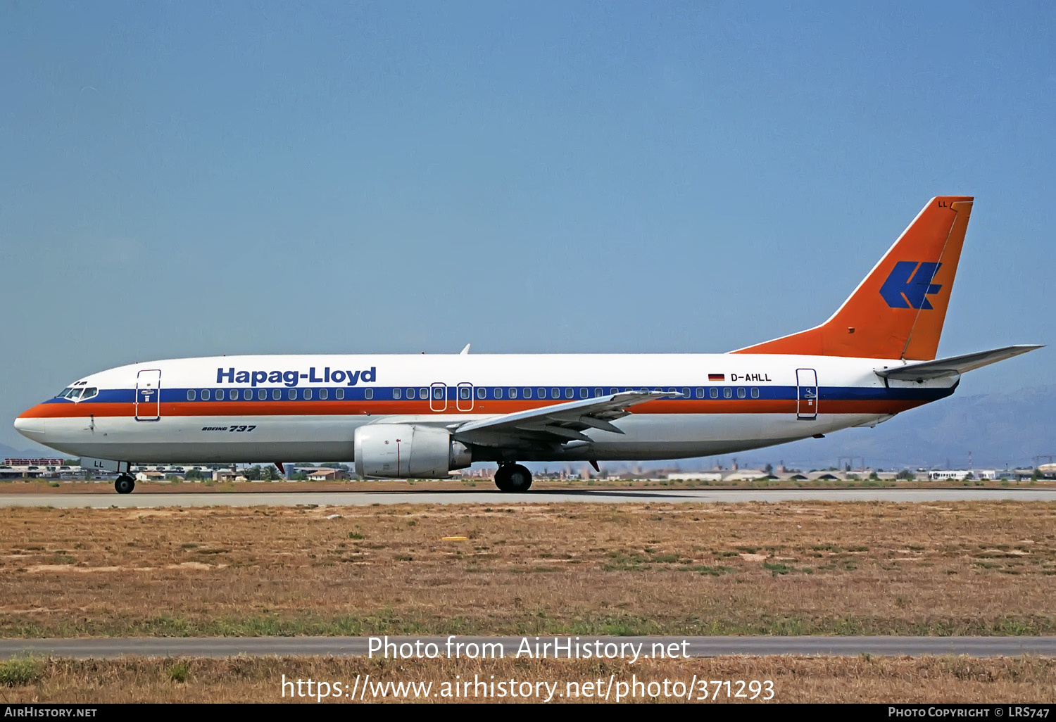 Aircraft Photo of D-AHLL | Boeing 737-4K5 | Hapag-Lloyd | AirHistory.net #371293