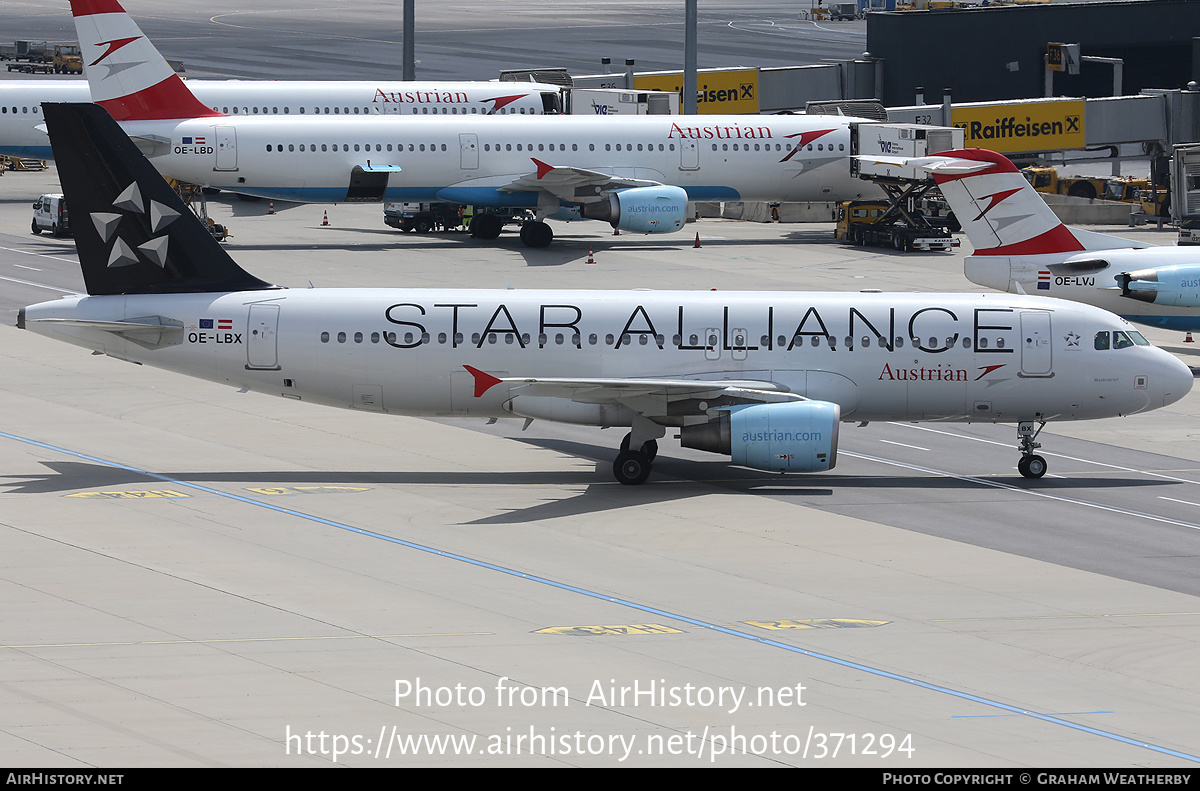 Aircraft Photo of OE-LBX | Airbus A320-214 | Austrian Airlines | AirHistory.net #371294