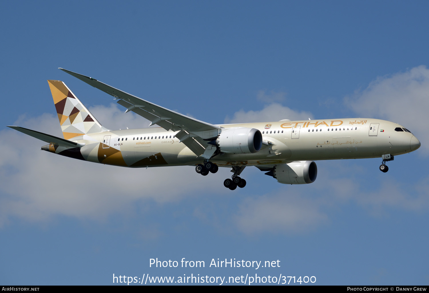 Aircraft Photo of A6-BLN | Boeing 787-9 Dreamliner | Etihad Airways | AirHistory.net #371400