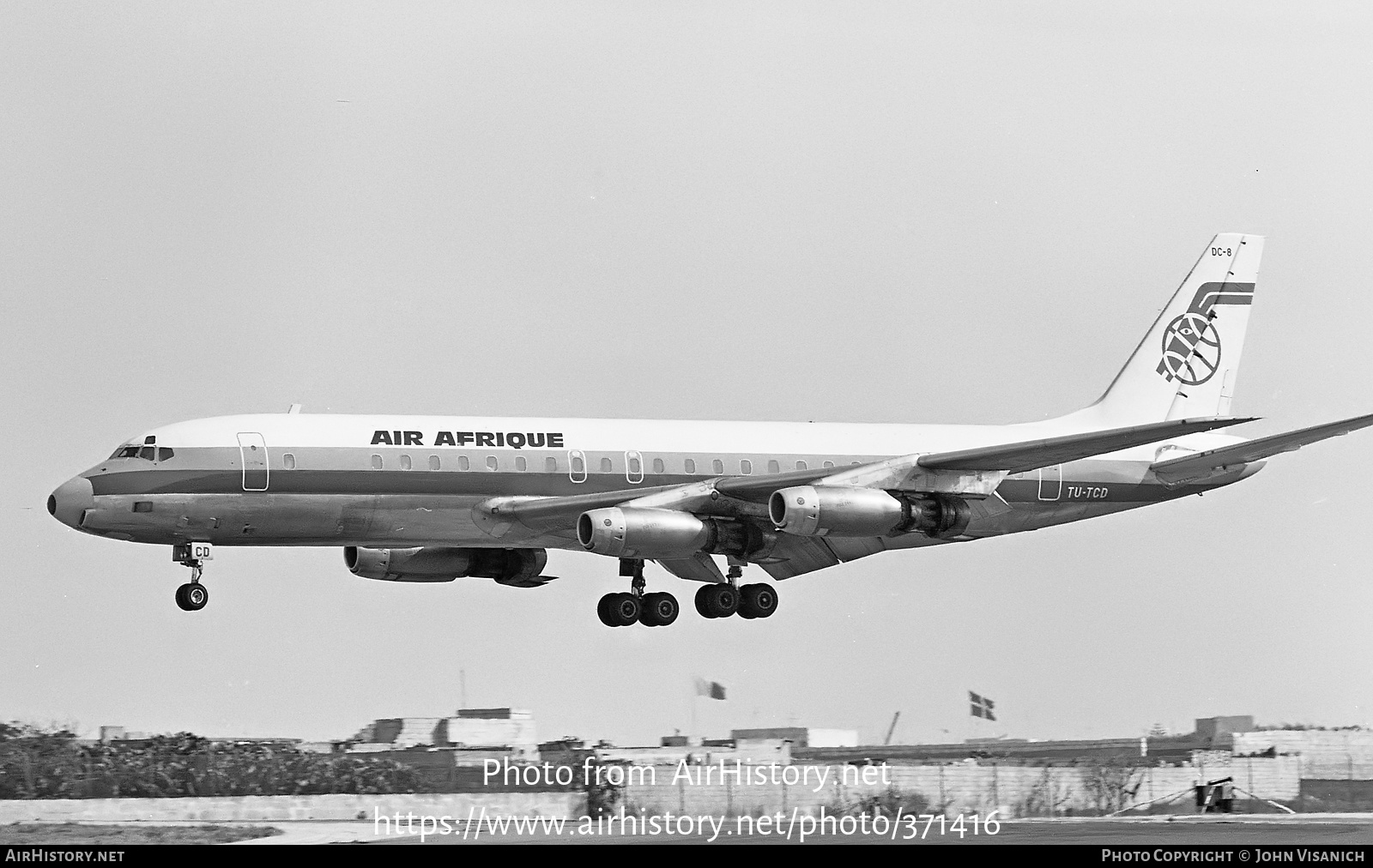 Aircraft Photo of TU-TCD | Douglas DC-8-32 | Air Afrique | AirHistory.net #371416