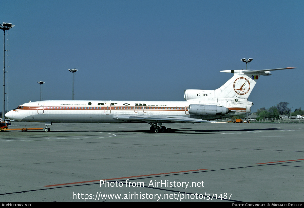 Aircraft Photo of YR-TPE | Tupolev Tu-154B | TAROM - Transporturile Aeriene Române | AirHistory.net #371487