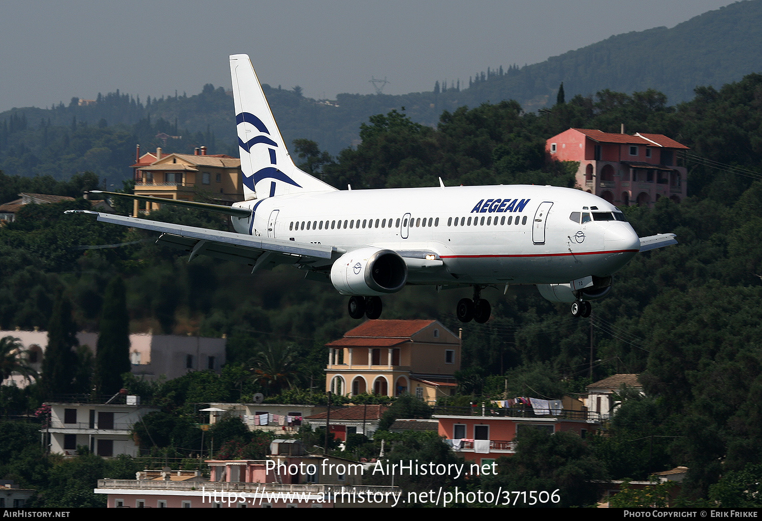 Aircraft Photo of SX-BTO | Boeing 737-33A | Aegean Airlines | AirHistory.net #371506