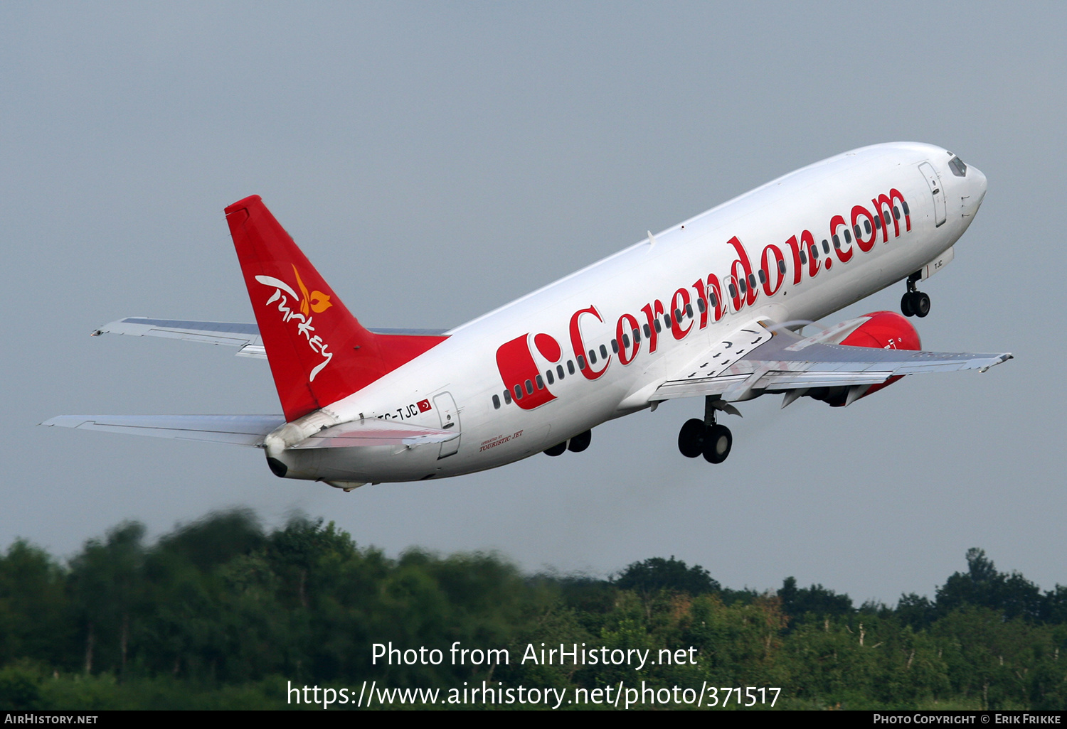 Aircraft Photo of TC-TJC | Boeing 737-4Q8 | Corendon Airlines | AirHistory.net #371517