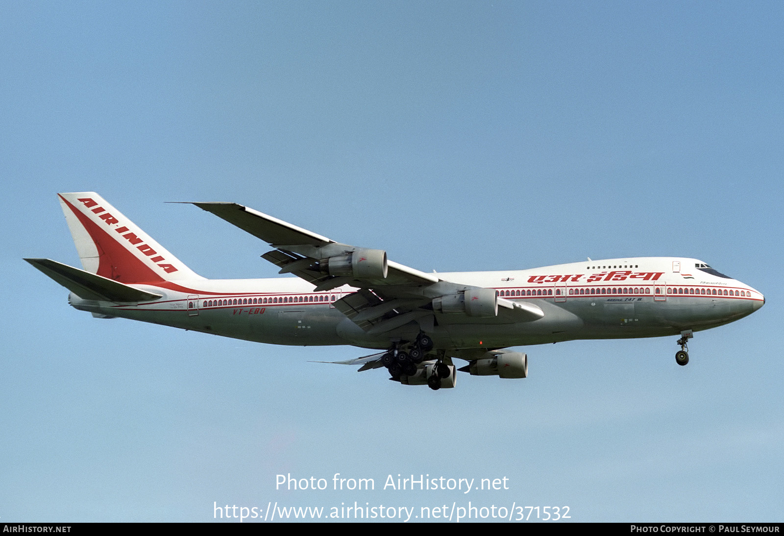 Aircraft Photo of VT-EBO | Boeing 747-237B | Air India | AirHistory.net #371532