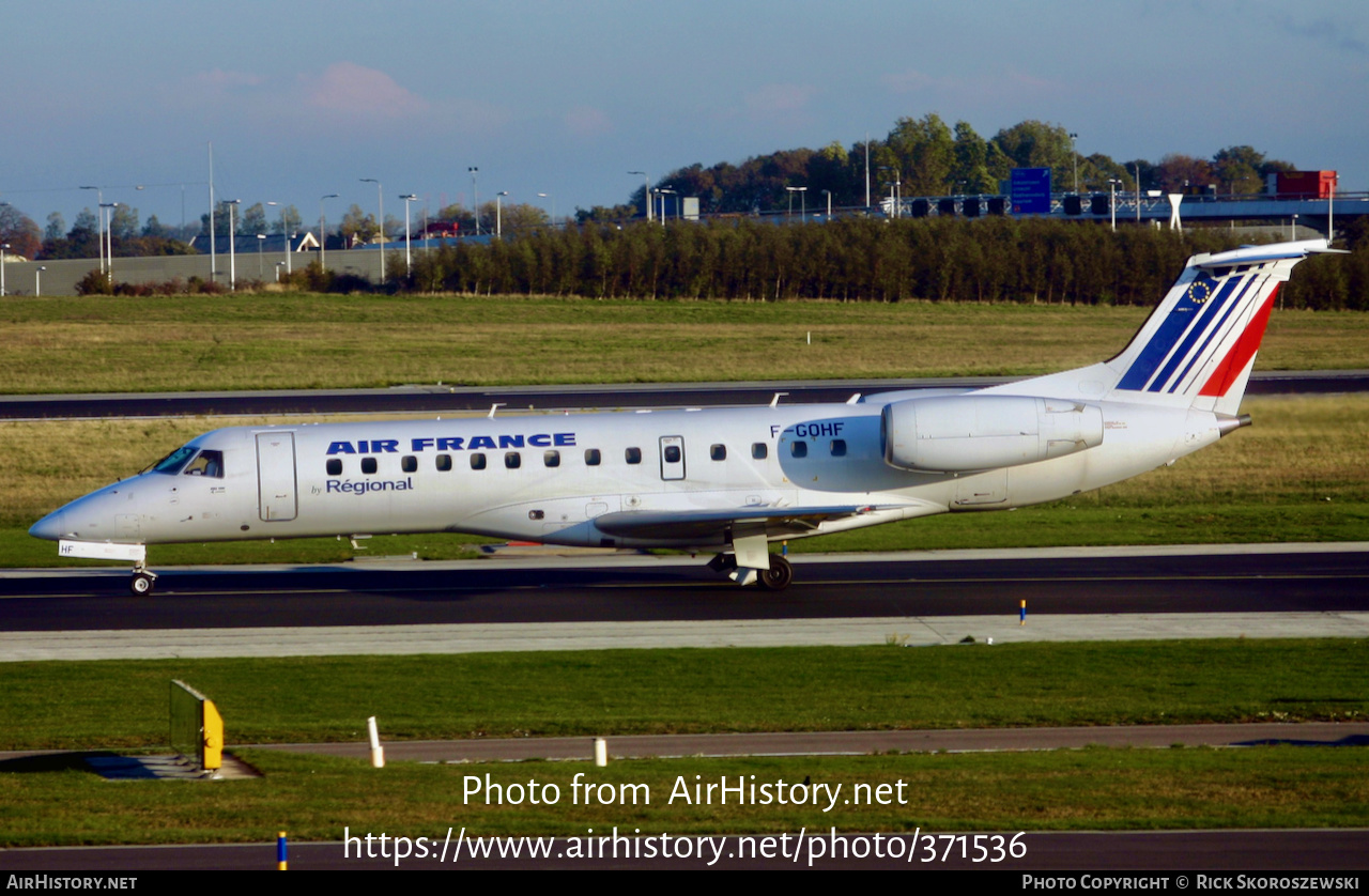 Aircraft Photo of F-GOHF | Embraer ERJ-135ER (EMB-135ER) | Régional Airlines | Air France | AirHistory.net #371536