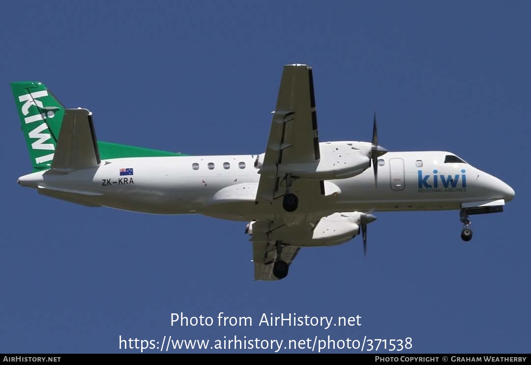 Aircraft Photo of ZK-KRA | Saab 340A | Kiwi Regional Airlines | AirHistory.net #371538