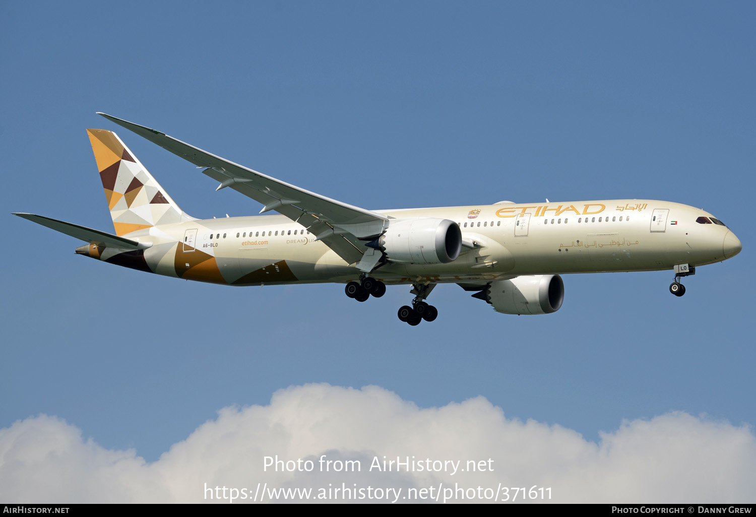 Aircraft Photo of A6-BLO | Boeing 787-9 Dreamliner | Etihad Airways | AirHistory.net #371611