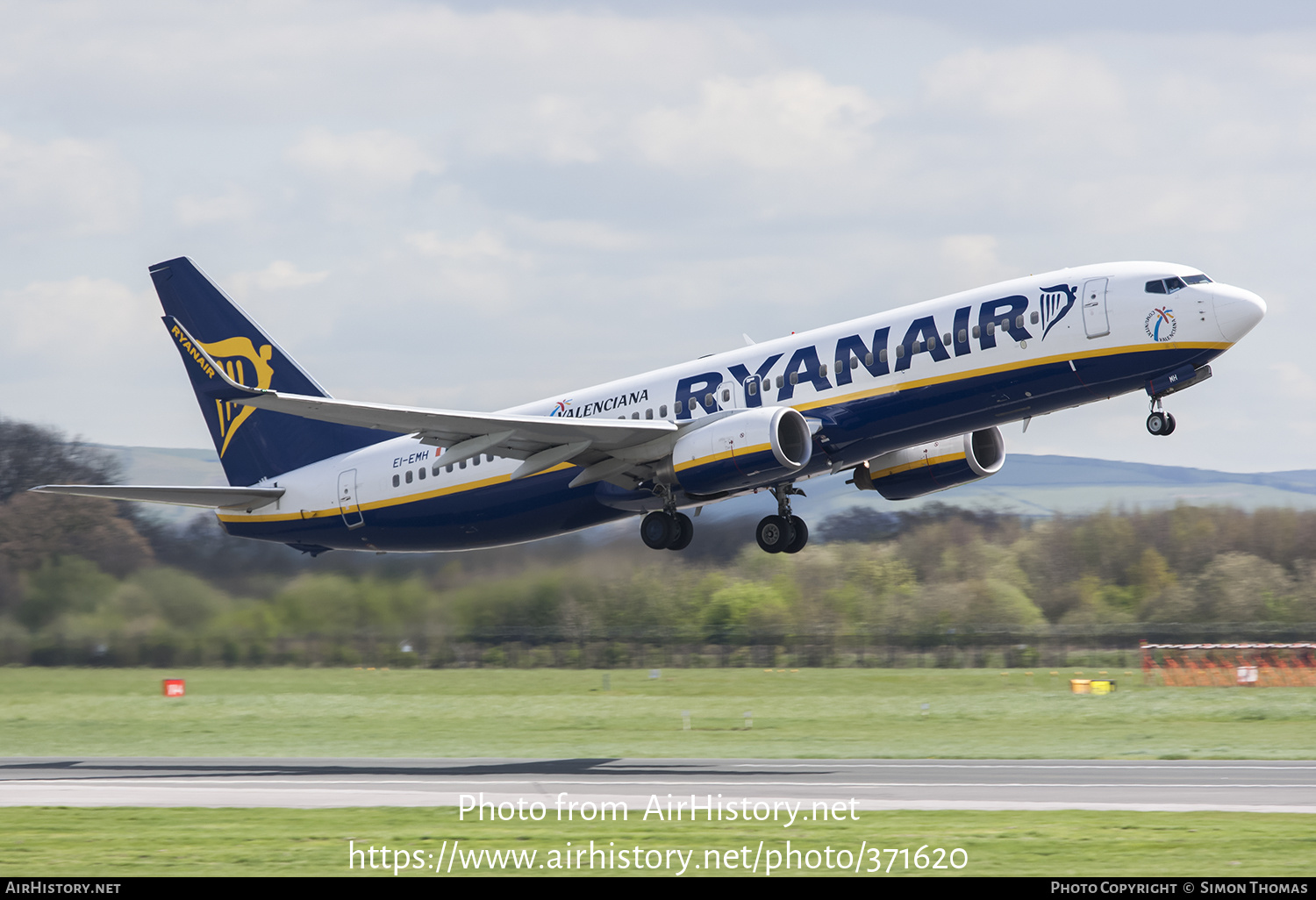 Aircraft Photo of EI-EMH | Boeing 737-8AS | Ryanair | AirHistory.net #371620