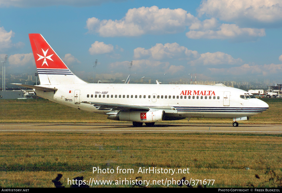 Aircraft Photo of 9H-ABF | Boeing 737-2Y5/Adv | Air Malta | AirHistory.net #371677