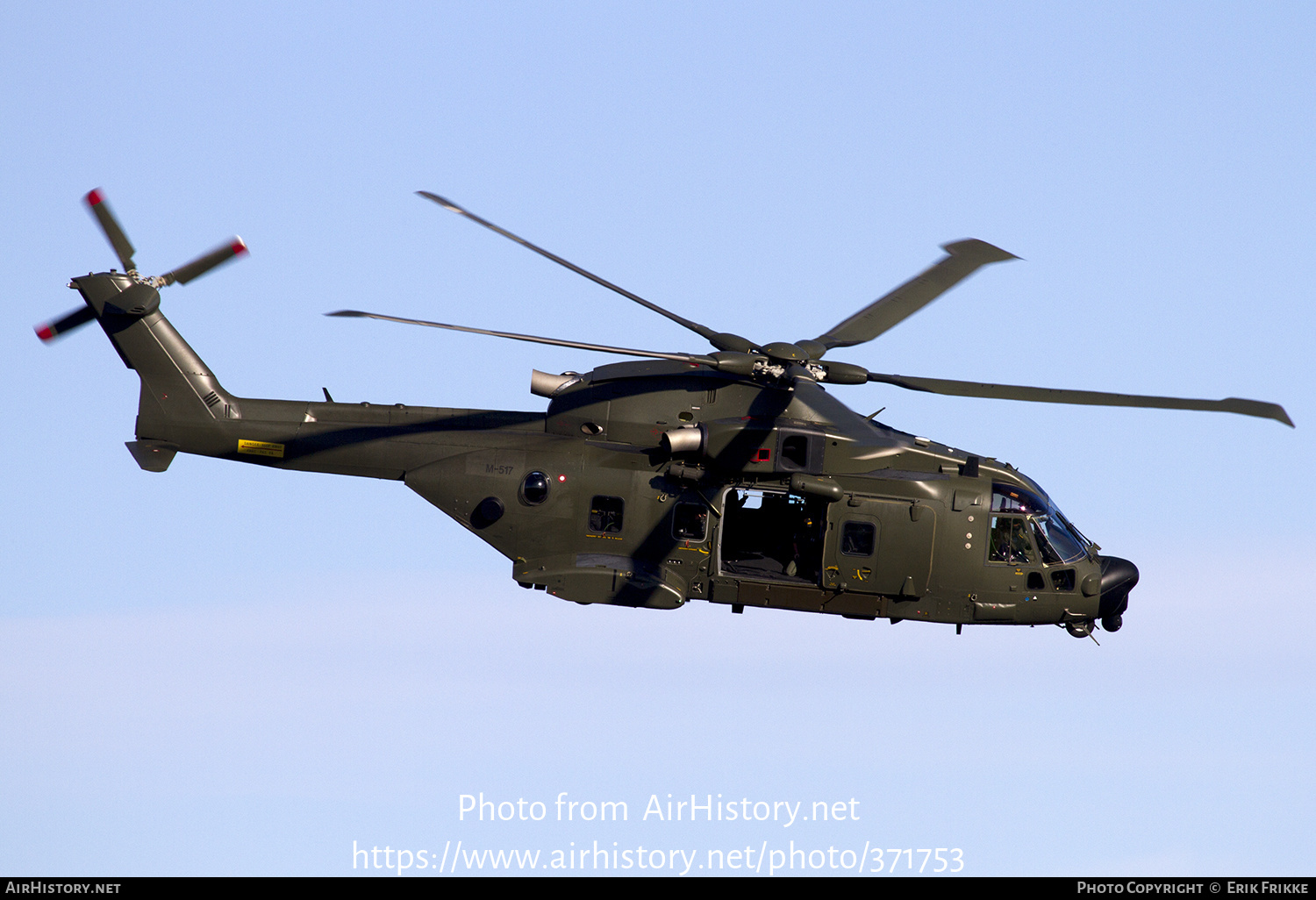 Aircraft Photo of M-517 | AgustaWestland EH101-512 Merlin Joint Supporter | Denmark - Air Force | AirHistory.net #371753