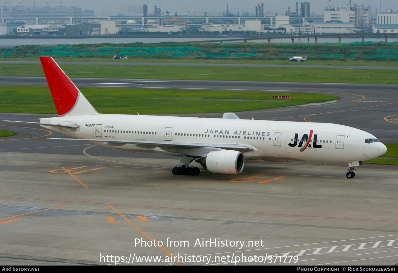 Aircraft Photo of JA8977 | Boeing 777-289 | Japan Airlines - JAL | AirHistory.net #371779