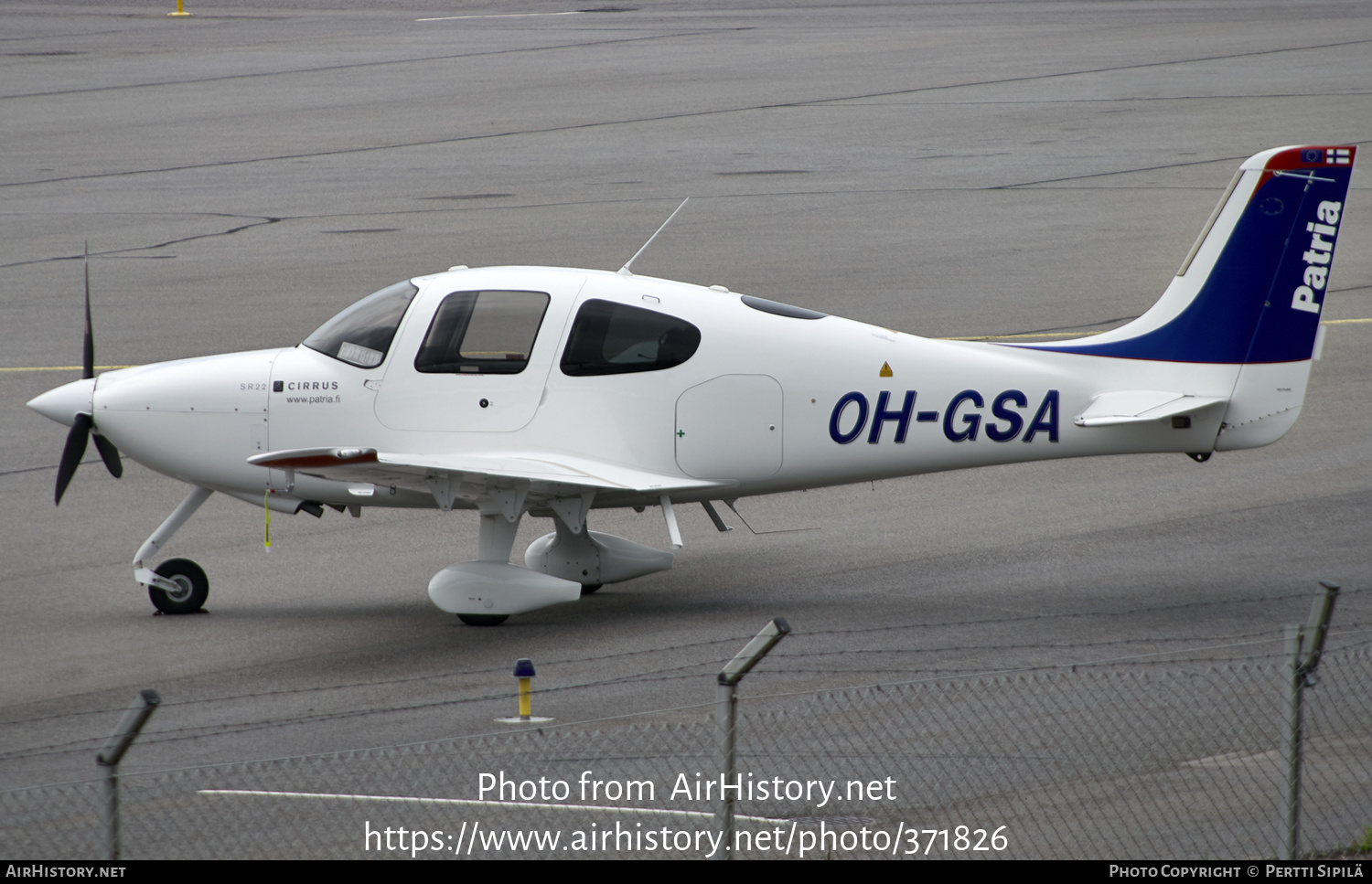 Aircraft Photo of OH-GSA | Cirrus SR-22 G3 | Patria Pilot Training | AirHistory.net #371826