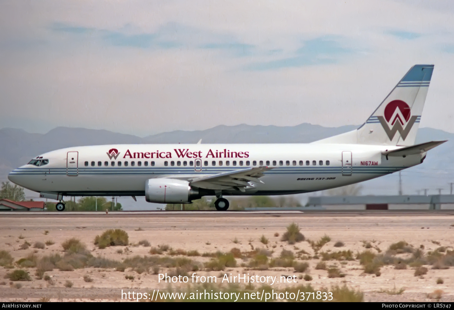 Aircraft Photo of N167AW | Boeing 737-33A | America West Airlines | AirHistory.net #371833