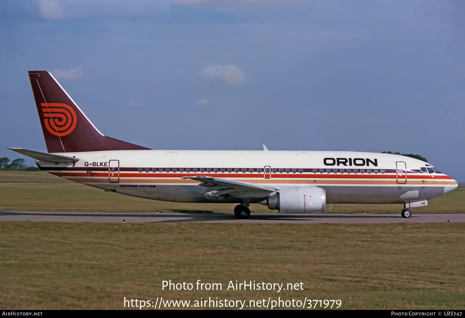 Aircraft Photo of G-BLKE | Boeing 737-3T5 | Orion Airways | AirHistory.net #371979