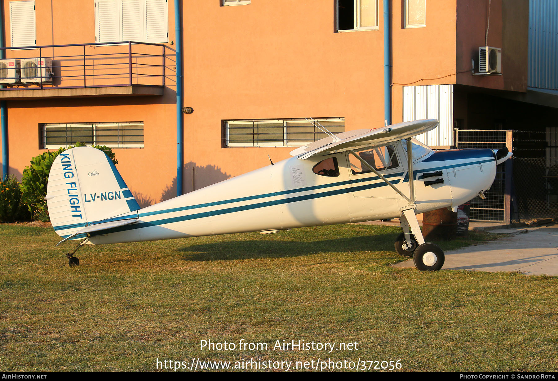 Aircraft Photo of LV-NGN | Cessna 140 | King Flight | AirHistory.net #372056