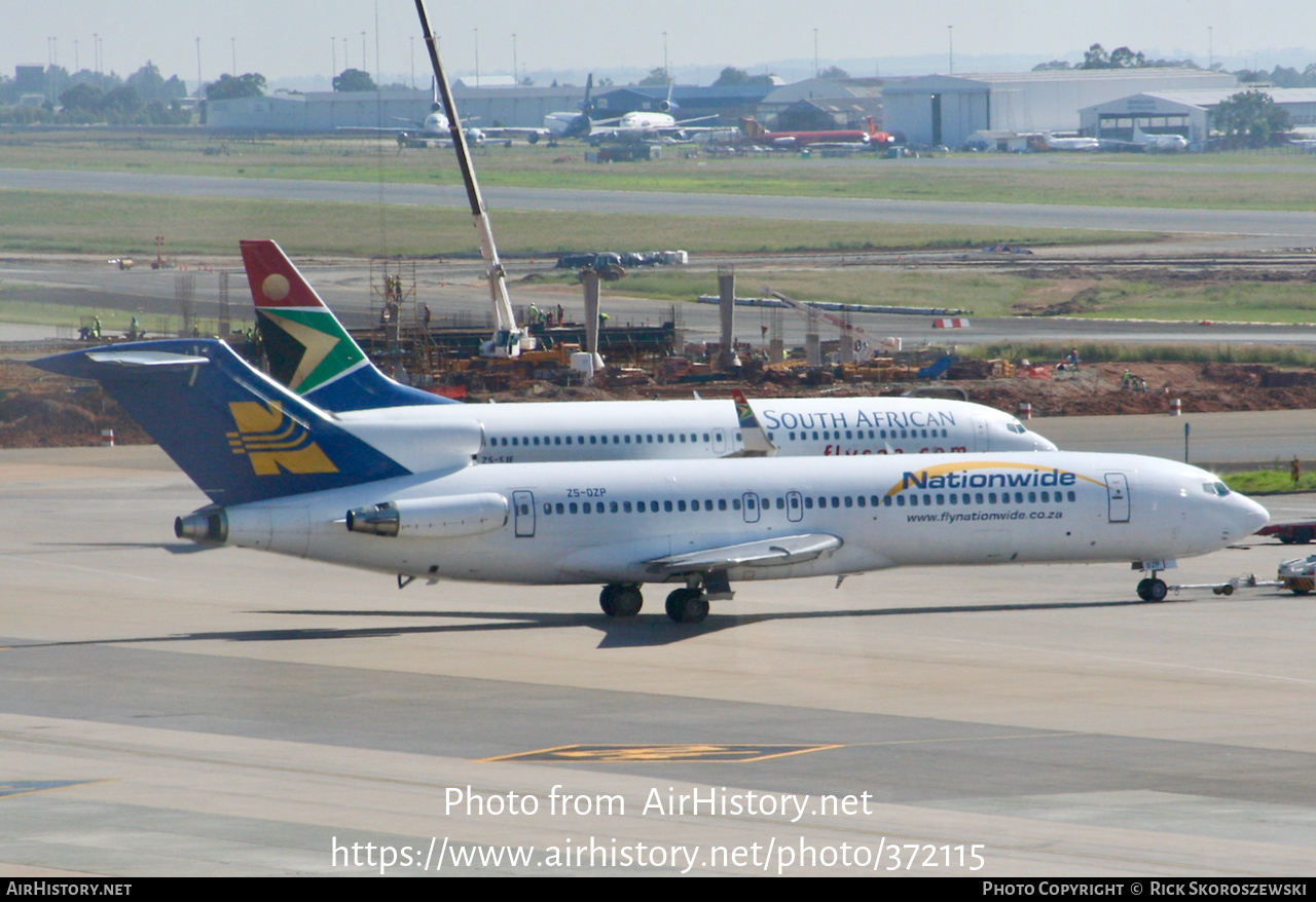 Aircraft Photo of ZS-OZP | Boeing 727-281/Adv | Nationwide Airlines | AirHistory.net #372115