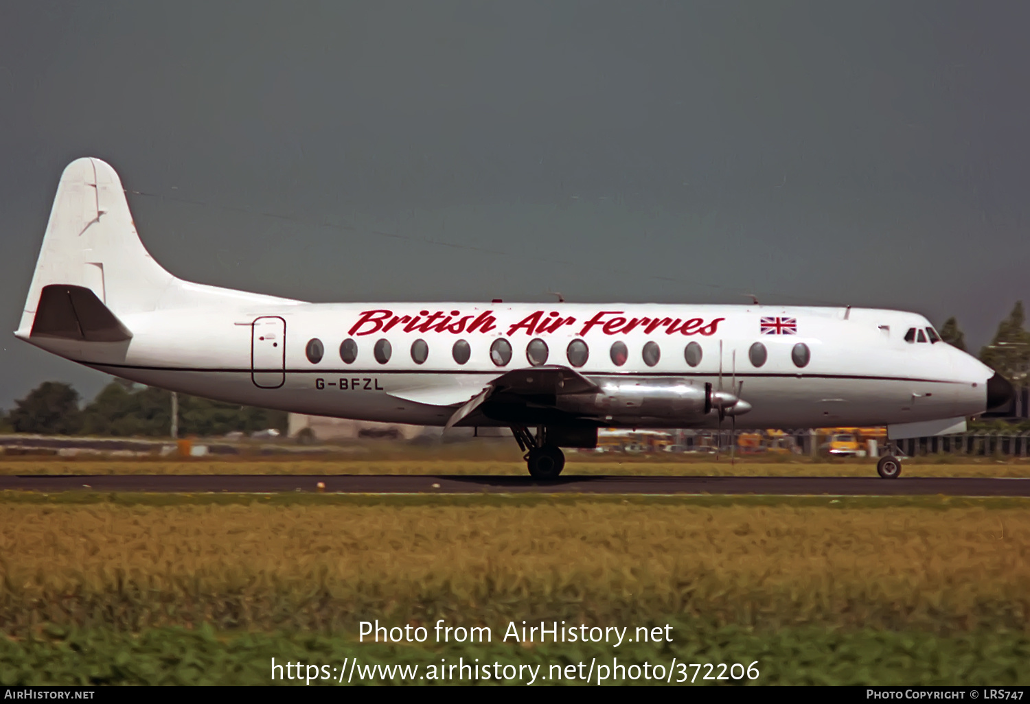 Aircraft Photo of G-BFZL | Vickers 836 Viscount | British Air Ferries - BAF | AirHistory.net #372206