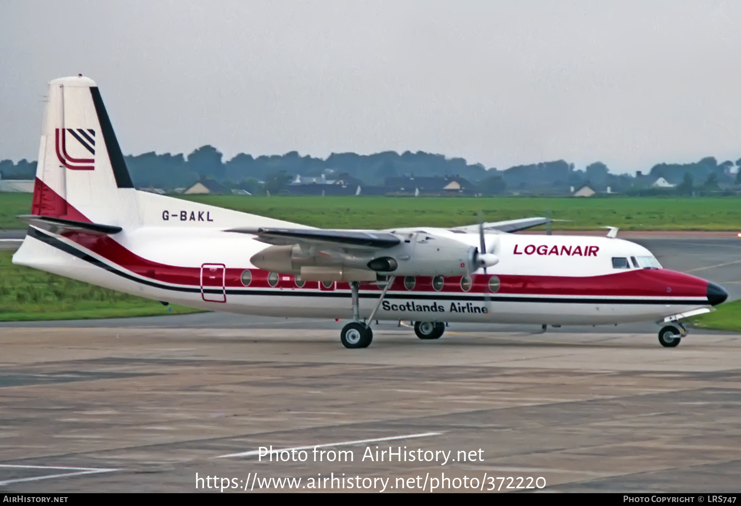 Aircraft Photo of G-BAKL | Fokker F27-200 Friendship | Loganair | AirHistory.net #372220