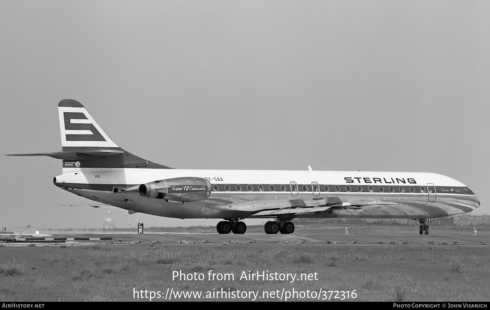 Aircraft Photo of OY-SAA | Aerospatiale SE-210 Caravelle 12 | Sterling ...
