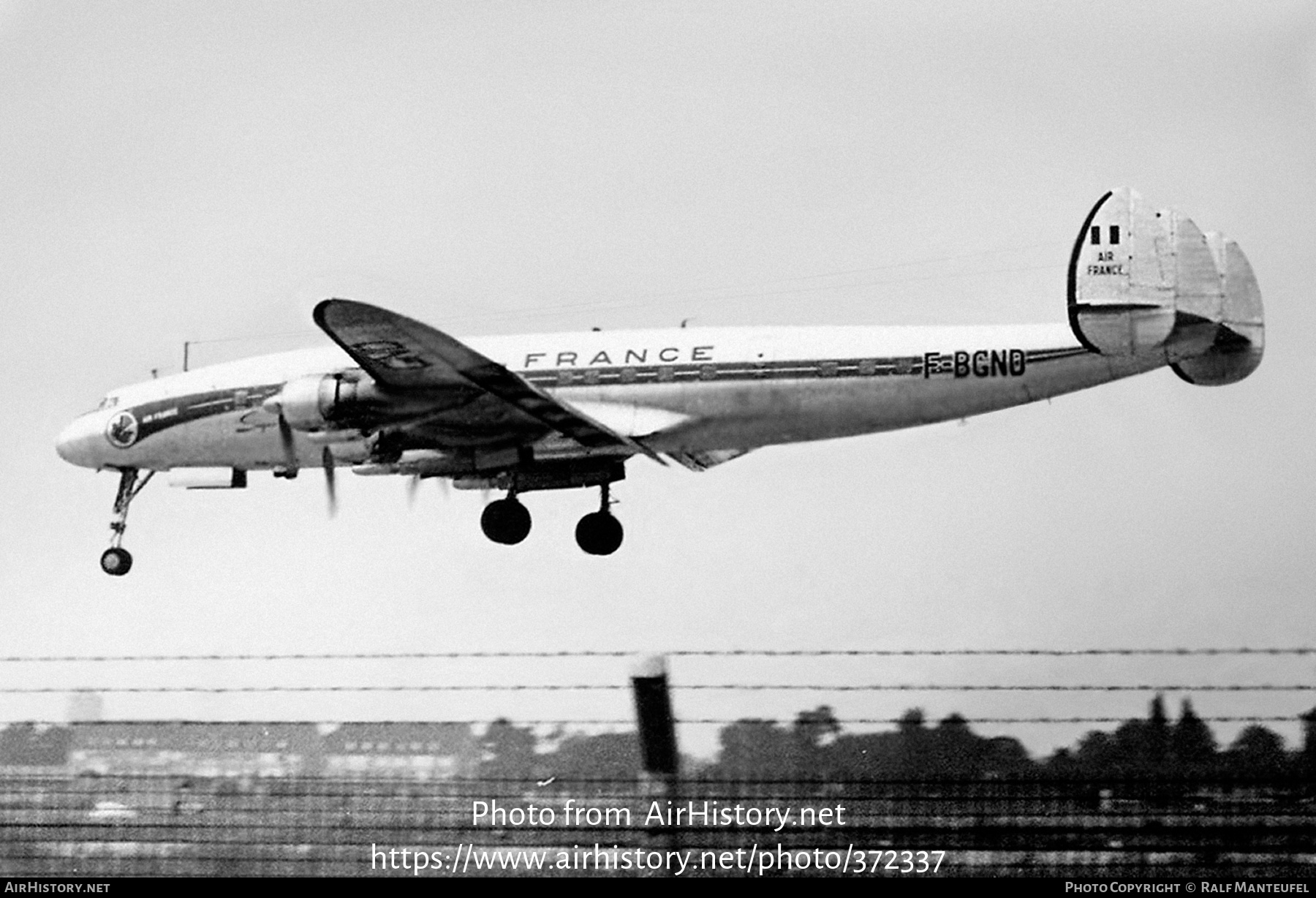 Aircraft Photo of F-BGND | Lockheed L-1049G Super Constellation | Air France | AirHistory.net #372337